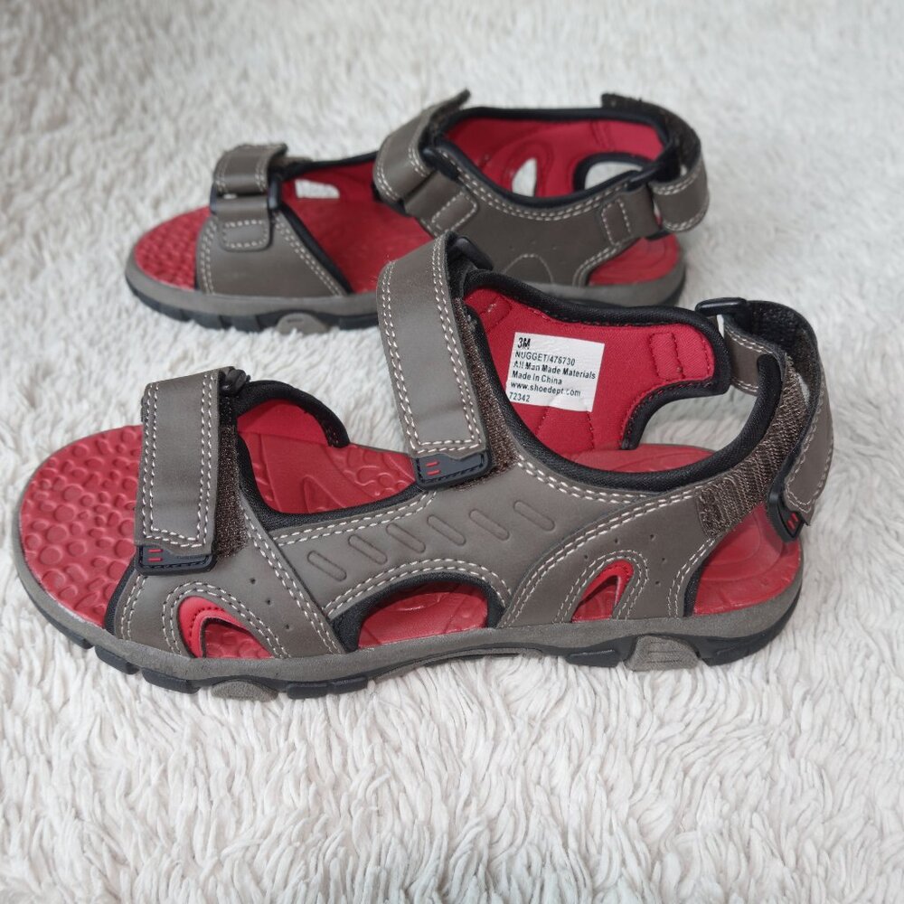 Boys Size 3 Eddie Bauer Nugget Brown Sandals, New with Tags, NWT